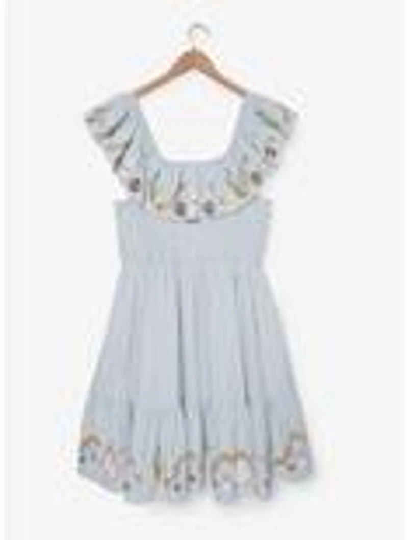 Studio Ghibli® My Neighbor Totoro Striped Floral Icons Ruffle Plus Smock Dress