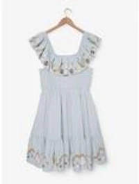 Studio Ghibli® My Neighbor Totoro Striped Floral Icons Ruffle Plus Smock Dress