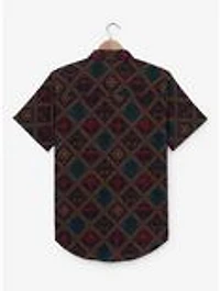 DreamWorks How to Train Your Dragon Toothless Icons Allover Print Woven Button-Up - BoxLunch Exclusive