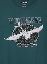 DreamWorks How to Train Your Dragon Toothless Embroidered Women's Plus T-Shirt — BoxLunch Exclusive