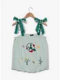 Studio Ghibli® Kiki's Delivery Service Embroidered Floral Logo Women's Tank