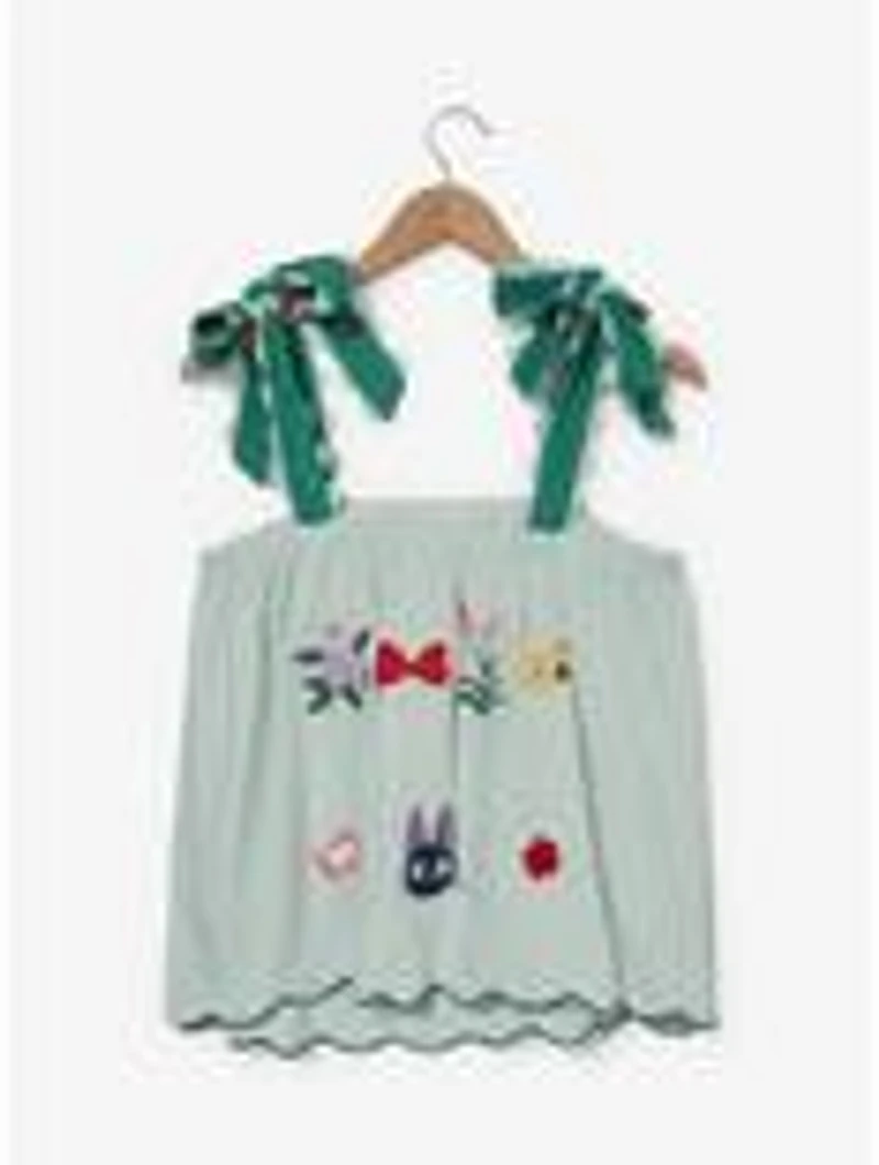 Studio Ghibli® Kiki's Delivery Service Embroidered Floral Logo Women's Tank