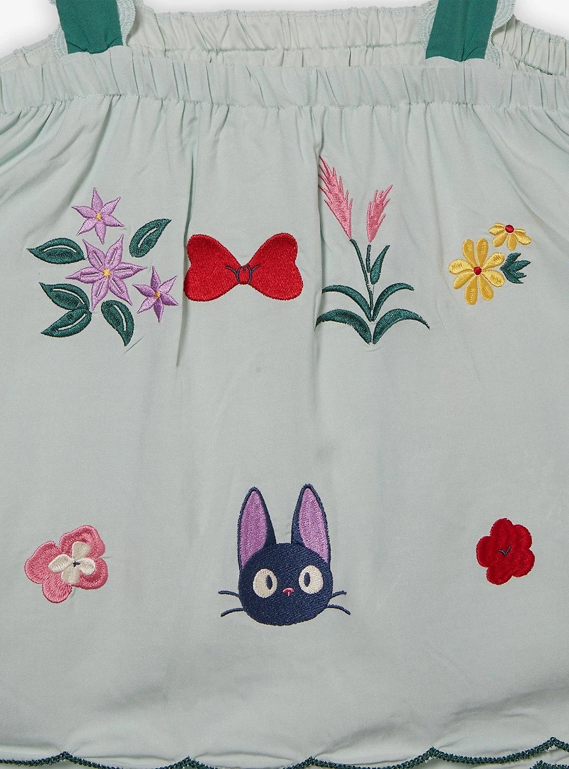 Studio Ghibli® Kiki's Delivery Service Embroidered Floral Logo Women's Tank
