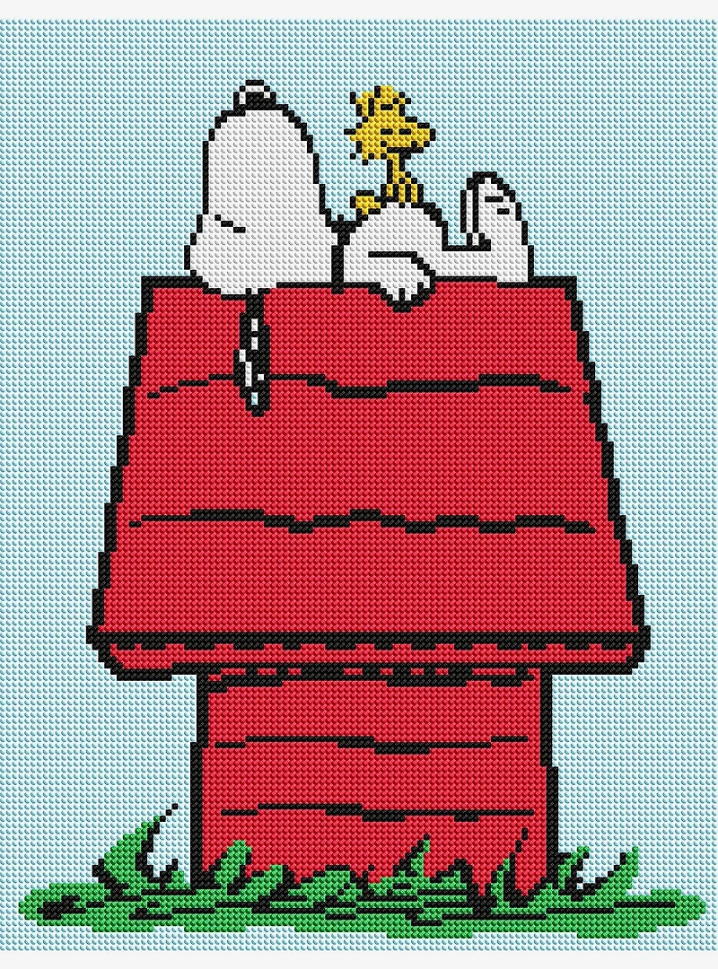 Diamond Art Kit Peanuts Snoopy Happiness Is in the Little Things Kit