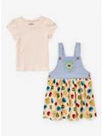 Sesame Street Elmo and Friends Denim Toddler Dress & T-Shirt Set — BoxLunch Exclusive