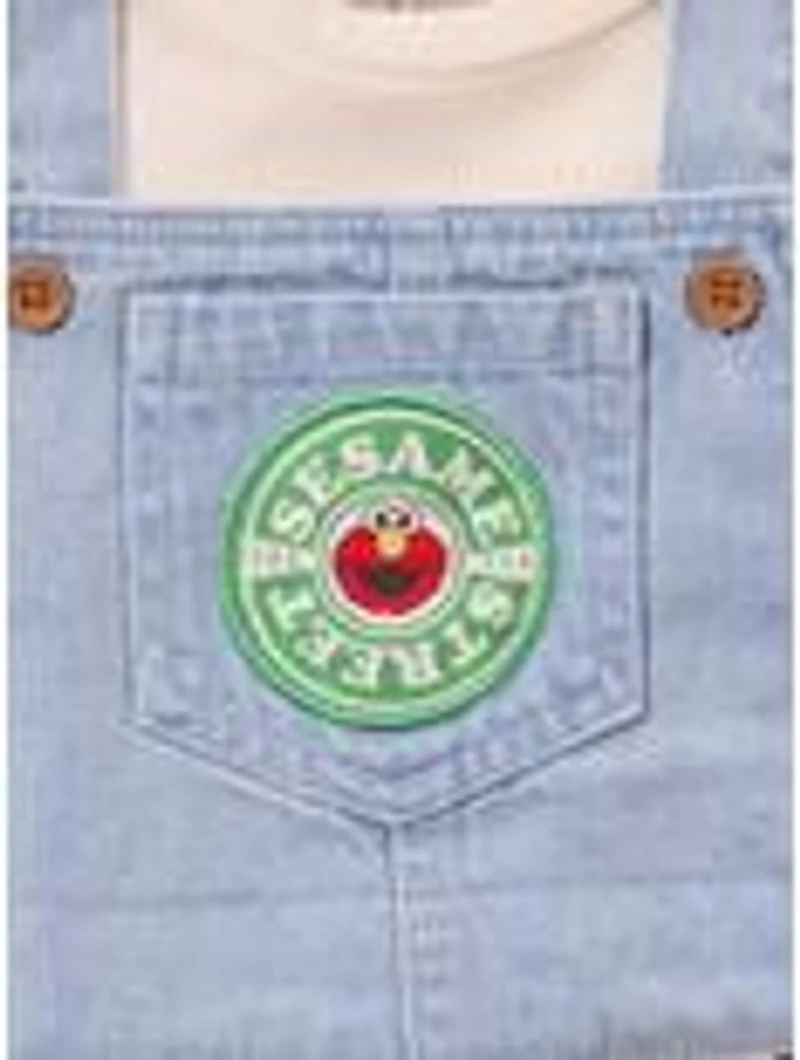 Sesame Street Elmo and Friends Denim Toddler Dress & T-Shirt Set — BoxLunch Exclusive