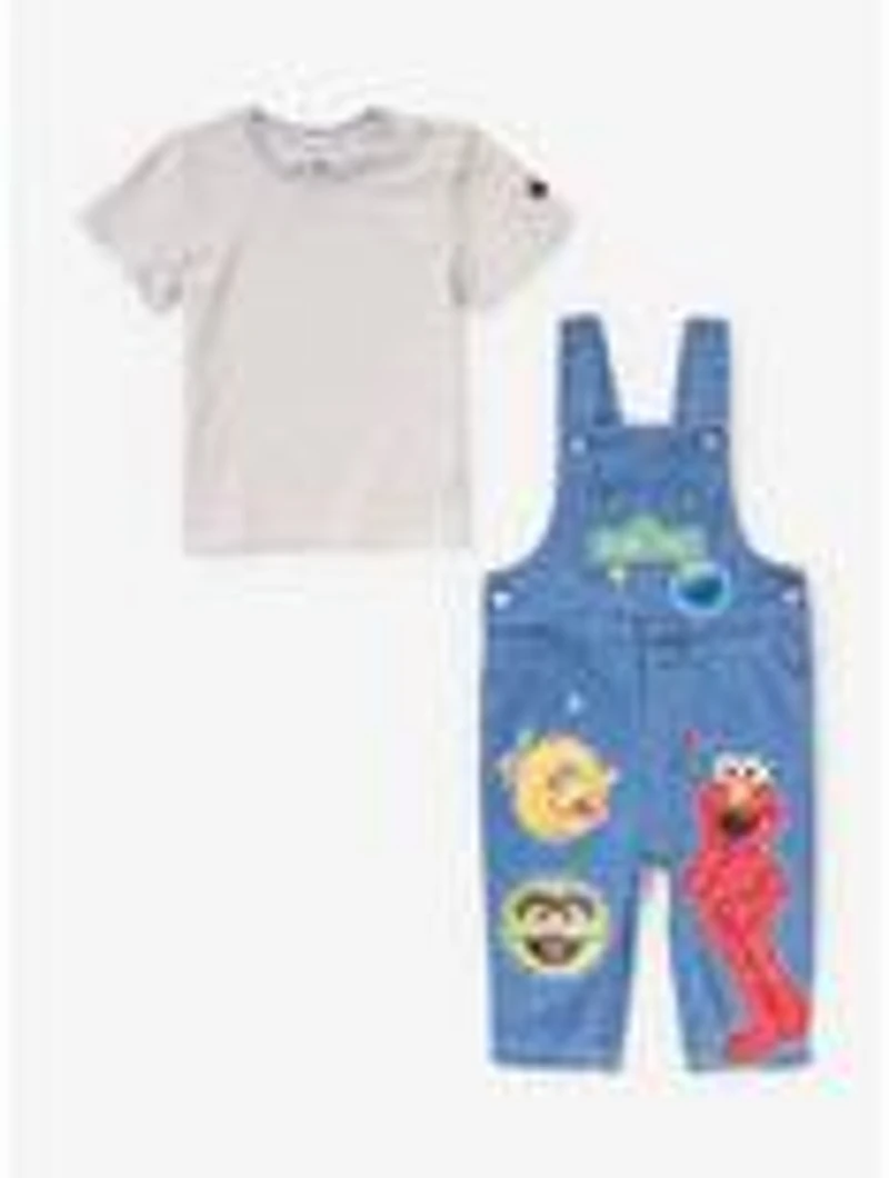 Sesame Street Characters Infant Overalls & T-Shirt Set - BoxLunch Exclusive