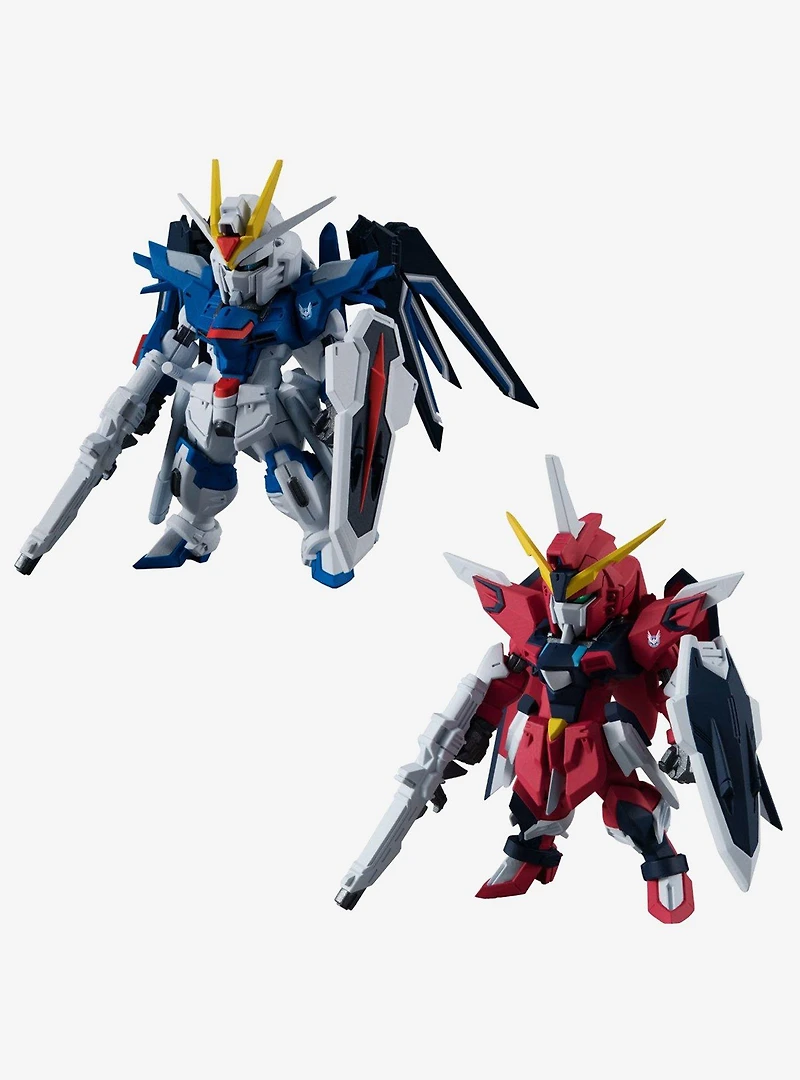 Bandai Spirits Mobile Suit Gundam SEED Freedom FW Gundam Converge Rising Freedom Gundam and Immortal Justice Gundam Figure Set