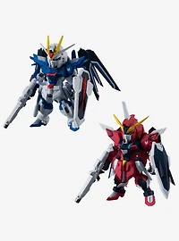 Bandai Spirits Mobile Suit Gundam SEED Freedom FW Gundam Converge Rising Freedom Gundam and Immortal Justice Gundam Figure Set