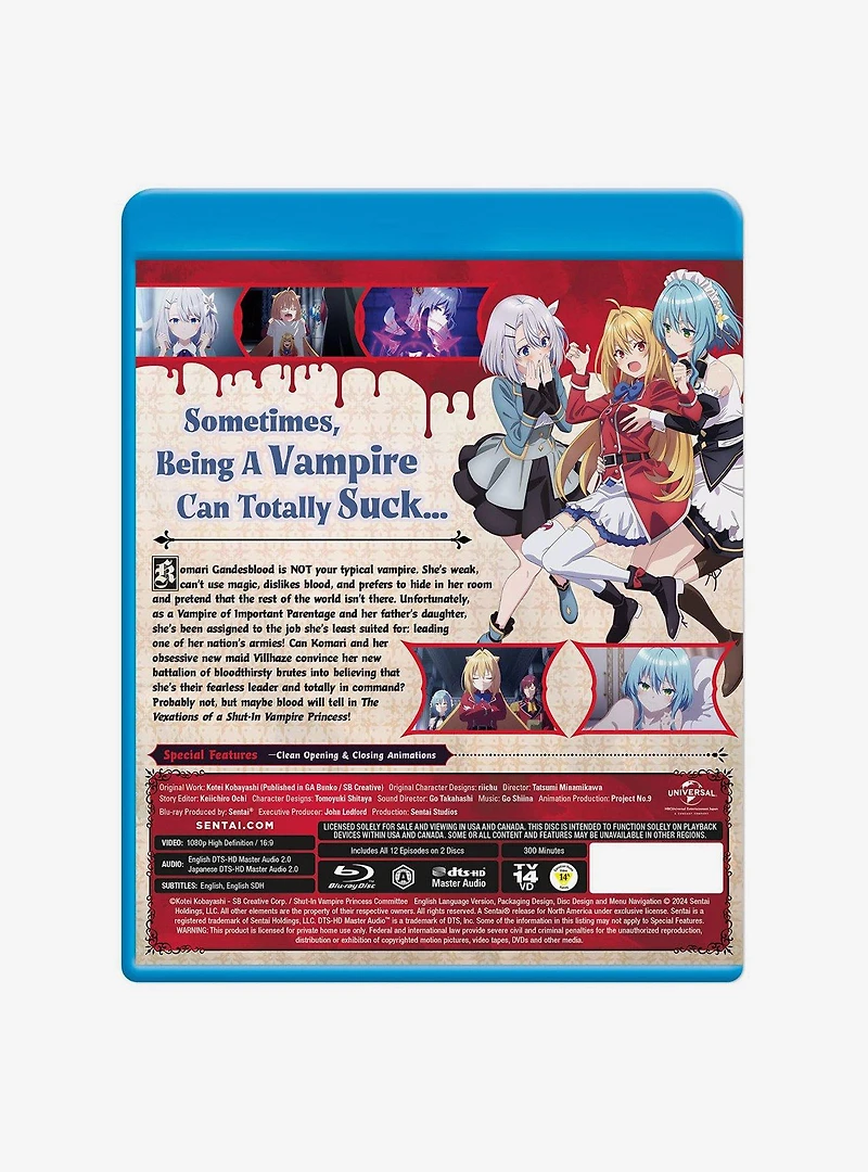 Vexations of A Shut-In Vampire Princess: Season 1 Blu-Ray
