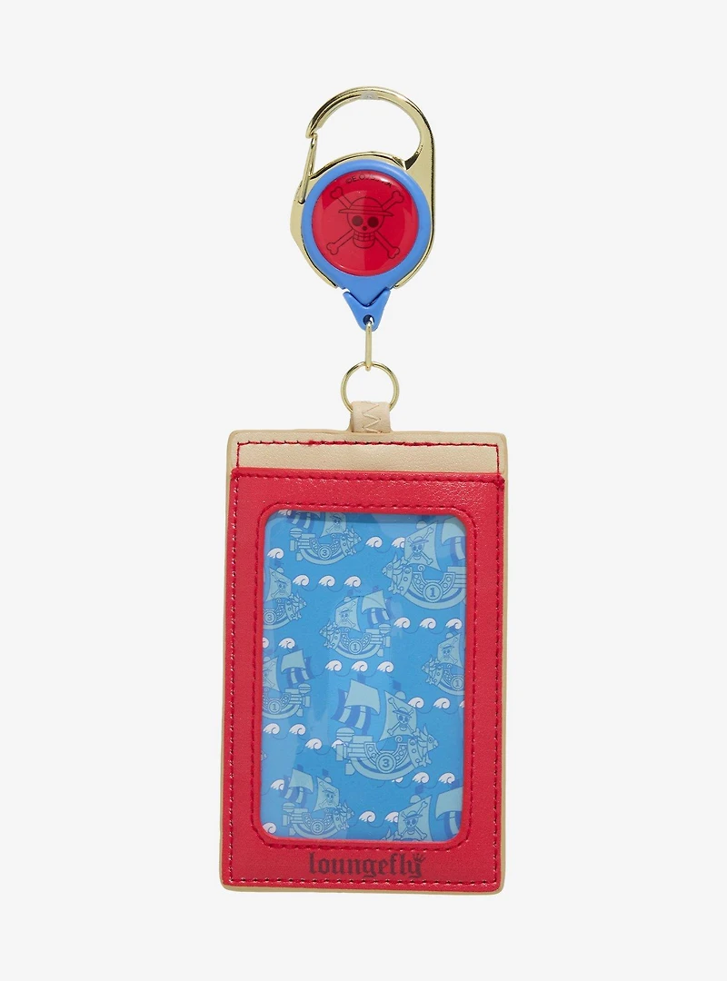Loungefly One Piece Jolly Roger Waves Retractable Lanyard - BoxLunch Exclusive