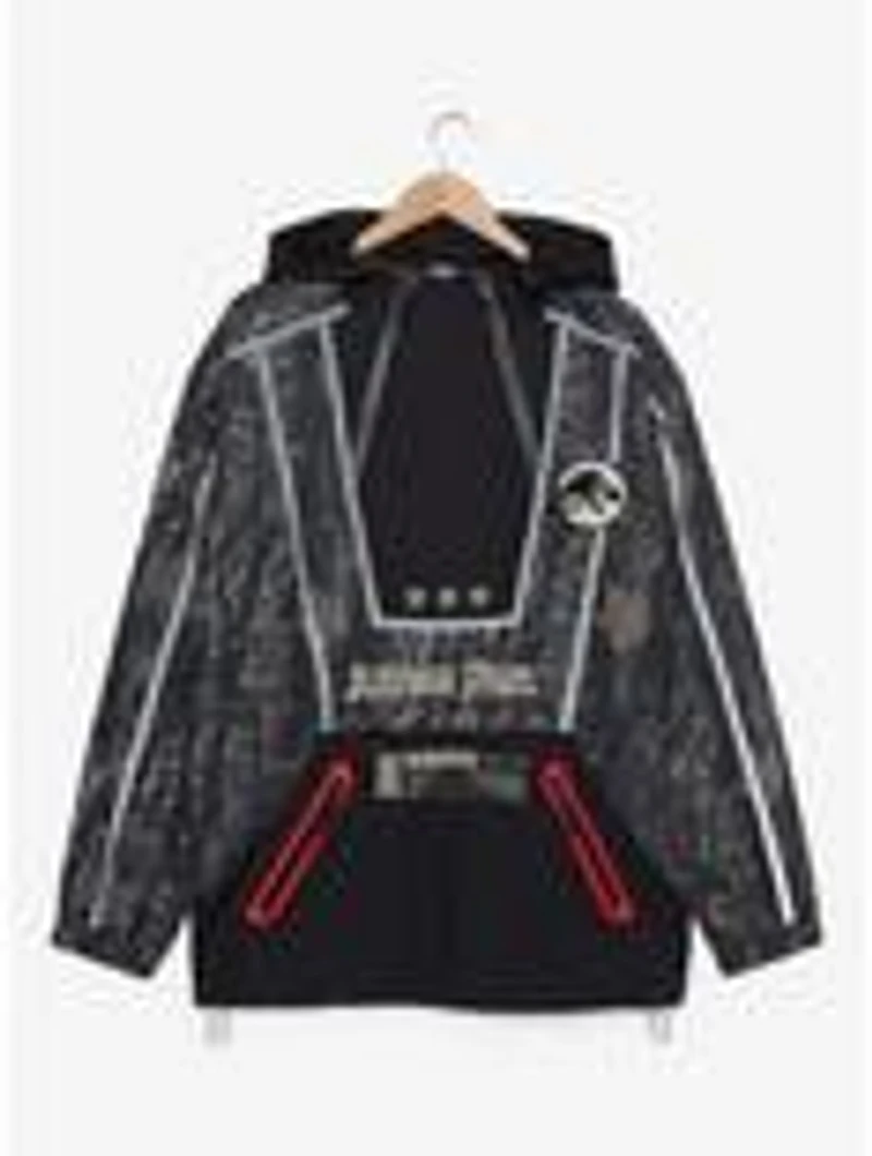 Jurassic Park Logo Quarter Zip Windbreaker Jacket — BoxLunch Exclusive