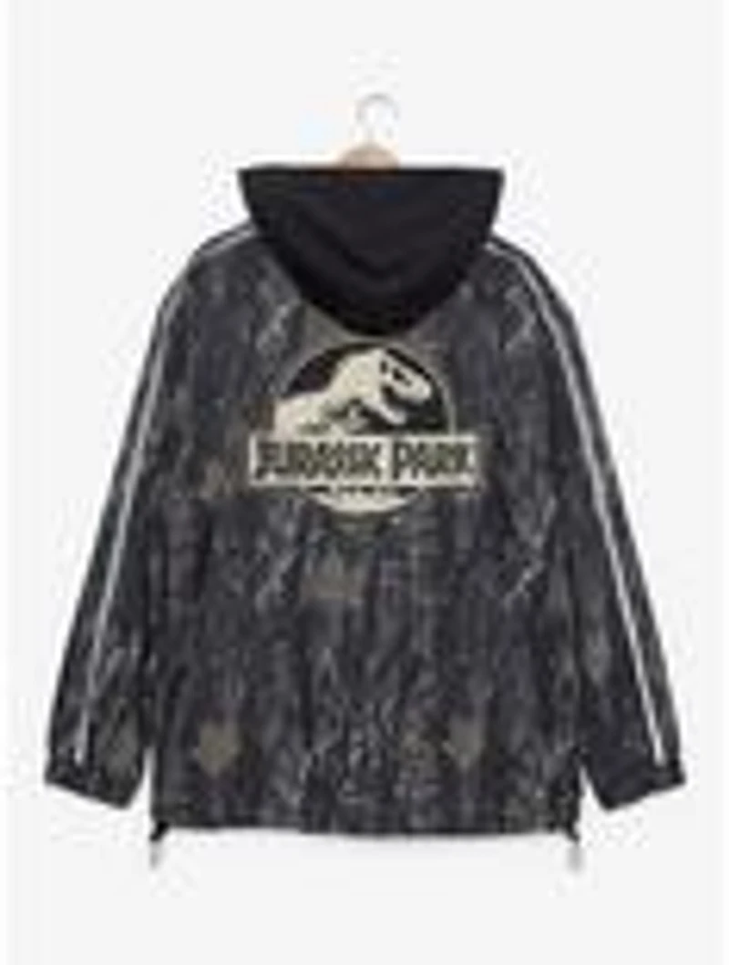 Jurassic Park Logo Quarter Zip Windbreaker Jacket — BoxLunch Exclusive