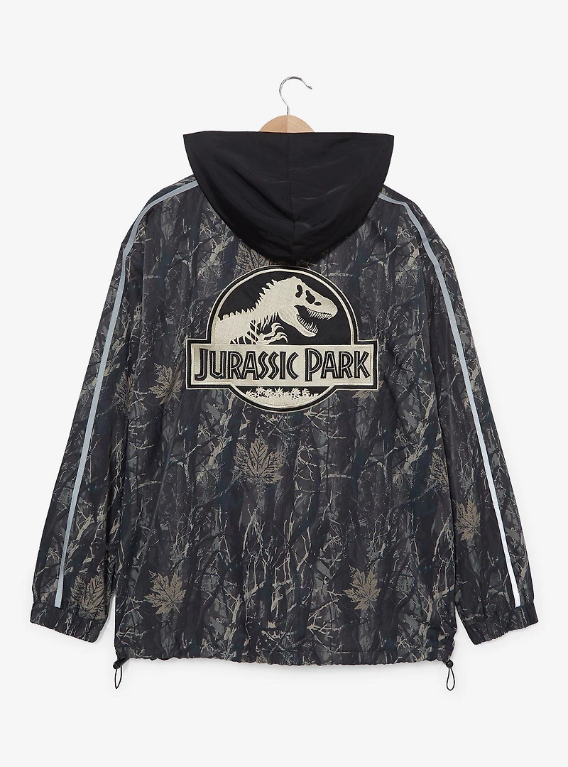 Jurassic Park Logo Quarter Zip Windbreaker Jacket — BoxLunch Exclusive