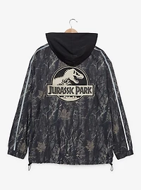 Jurassic Park Logo Quarter Zip Windbreaker Jacket — BoxLunch Exclusive