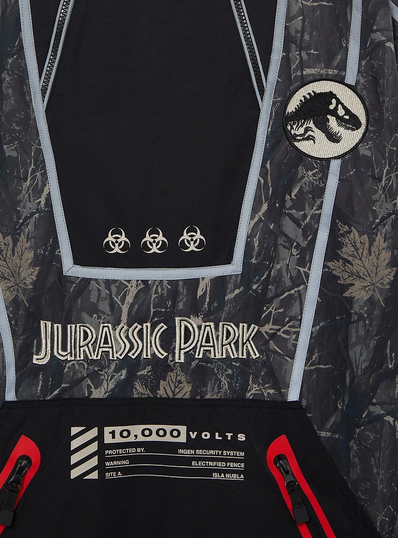 Jurassic Park Logo Quarter Zip Windbreaker Jacket — BoxLunch Exclusive