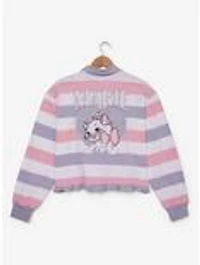 Disney The Aristocats Marie Striped Women's Cropped Long Sleeve T-Shirt - BoxLunch Exclusive