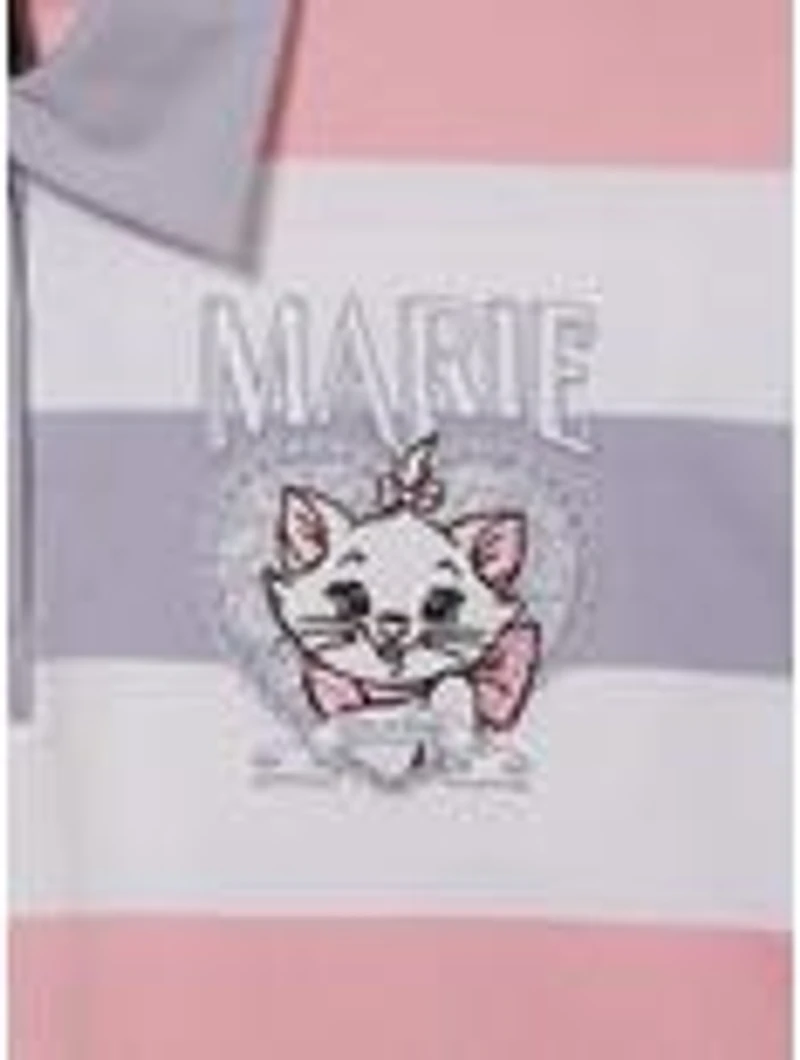 Disney The Aristocats Marie Striped Women's Cropped Long Sleeve T-Shirt - BoxLunch Exclusive