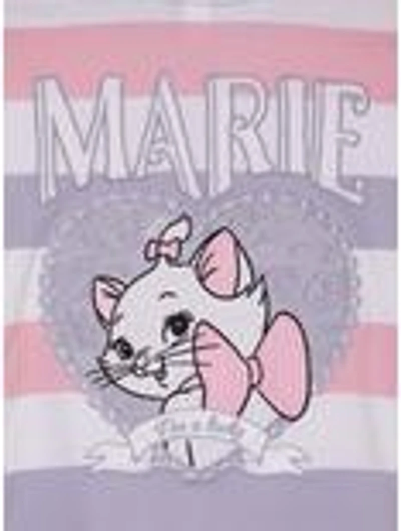 Disney The Aristocats Marie Striped Women's Cropped Long Sleeve T-Shirt - BoxLunch Exclusive