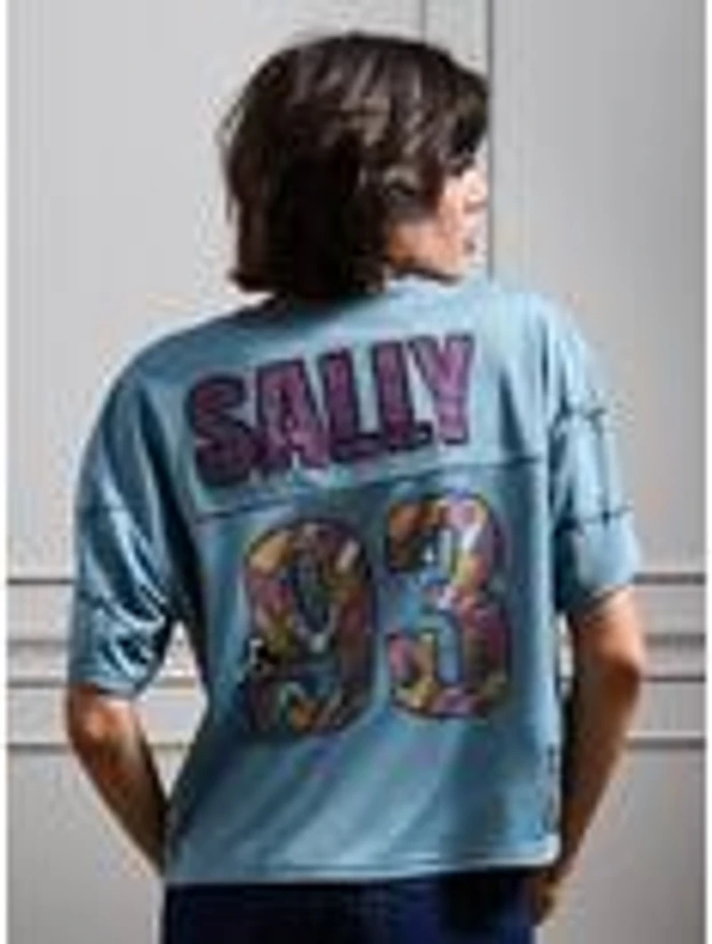 Disney The Nightmare Before Christmas Sally Women's Cropped Football Jersey - BoxLunch Exclusive