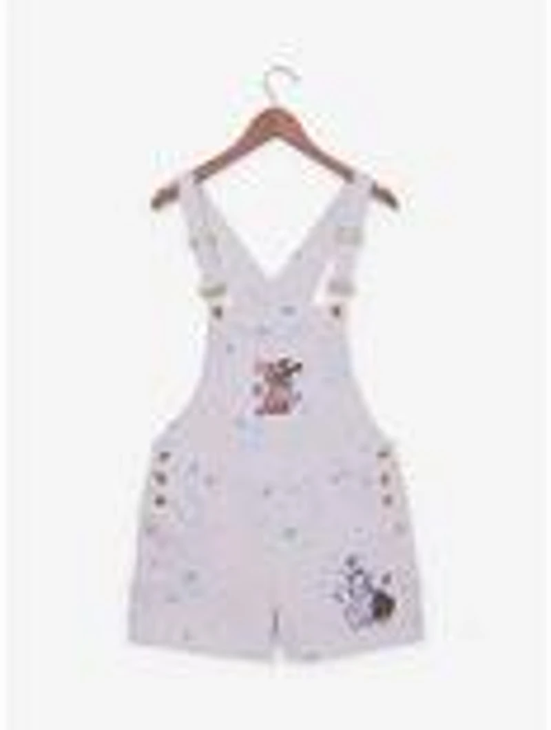 Disney The Aristocats Kittens Paint Splatter Women's Short Overalls - BoxLunch Exclusive