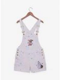 Disney The Aristocats Kittens Paint Splatter Women's Short Overalls - BoxLunch Exclusive
