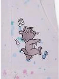 Disney The Aristocats Kittens Paint Splatter Women's Short Overalls - BoxLunch Exclusive