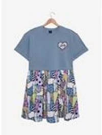 Disney The Nightmare Before Christmas Sally Patchwork T-Shirt Dress - BoxLunch Exclusive