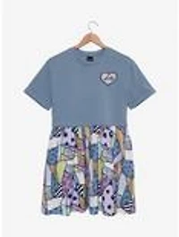 Disney The Nightmare Before Christmas Sally Patchwork Plus T-Shirt Dress - BoxLunch Exclusive