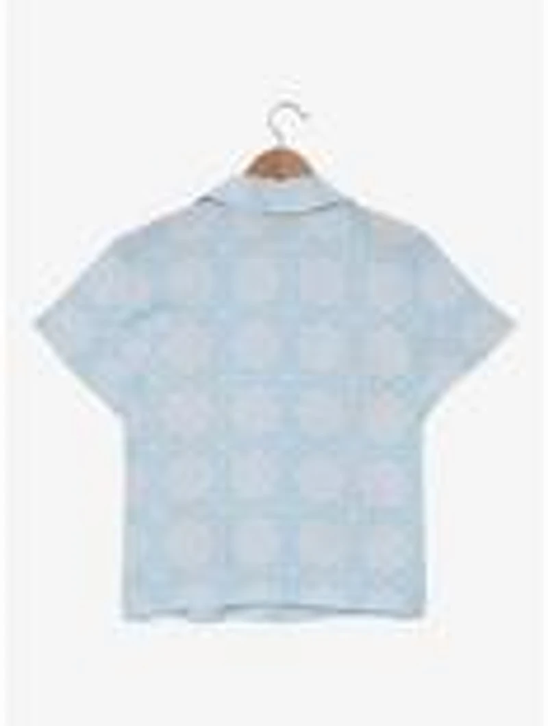 Disney The Aristocats Kittens & Instruments Woven Women's Cropped Button-Up - BoxLunch Exclusive