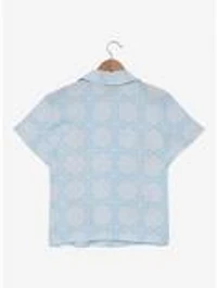 Disney The Aristocats Kittens & Instruments Woven Women's Cropped Button-Up - BoxLunch Exclusive