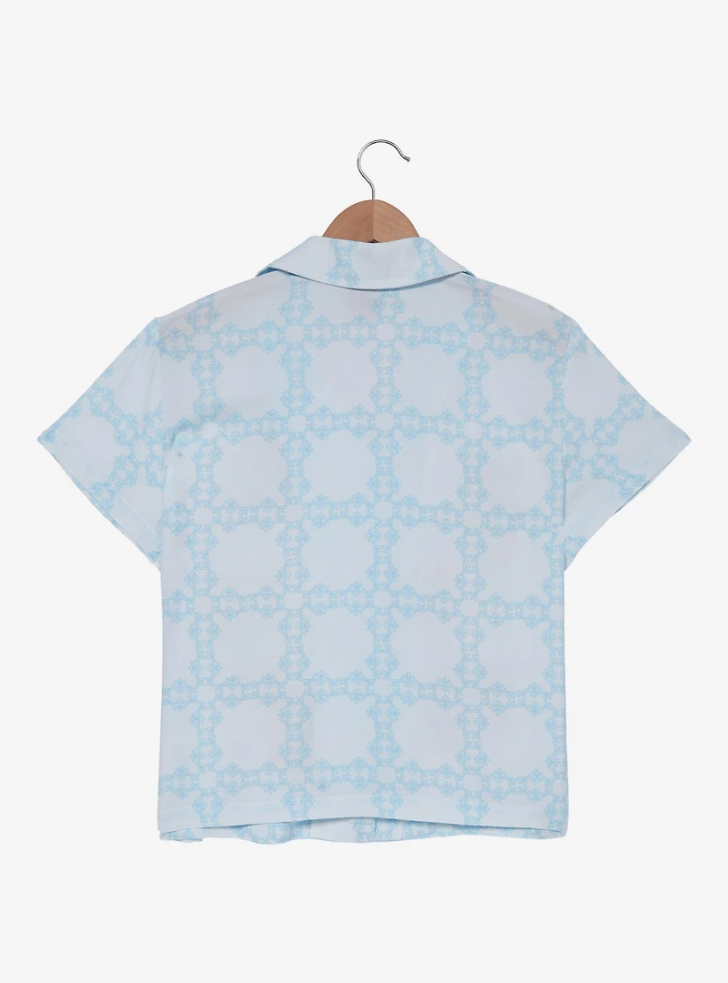 Disney The Aristocats Kittens & Instruments Woven Women's Cropped Button-Up - BoxLunch Exclusive