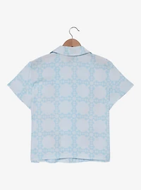 Disney The Aristocats Kittens & Instruments Woven Women's Cropped Button-Up - BoxLunch Exclusive