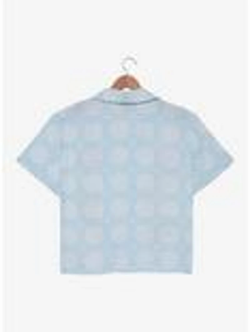 Disney The Aristocats Kittens & Instruments Woven Women's Plus Cropped Button-Up - BoxLunch Exclusive