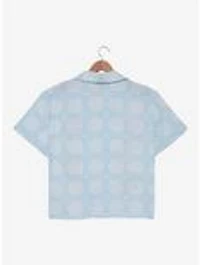 Disney The Aristocats Kittens & Instruments Woven Women's Plus Cropped Button-Up - BoxLunch Exclusive