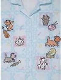 Disney The Aristocats Kittens & Instruments Woven Women's Plus Cropped Button-Up - BoxLunch Exclusive