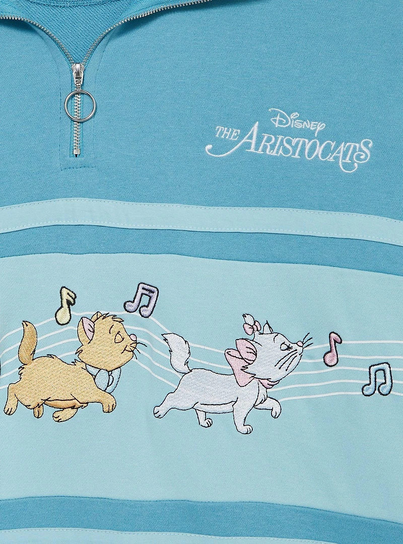 Disney The Aristocats Piano Quarter Zip Women's Crewneck — BoxLunch Exclusive