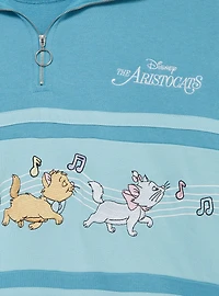 Disney The Aristocats Piano Quarter Zip Women's Crewneck — BoxLunch Exclusive