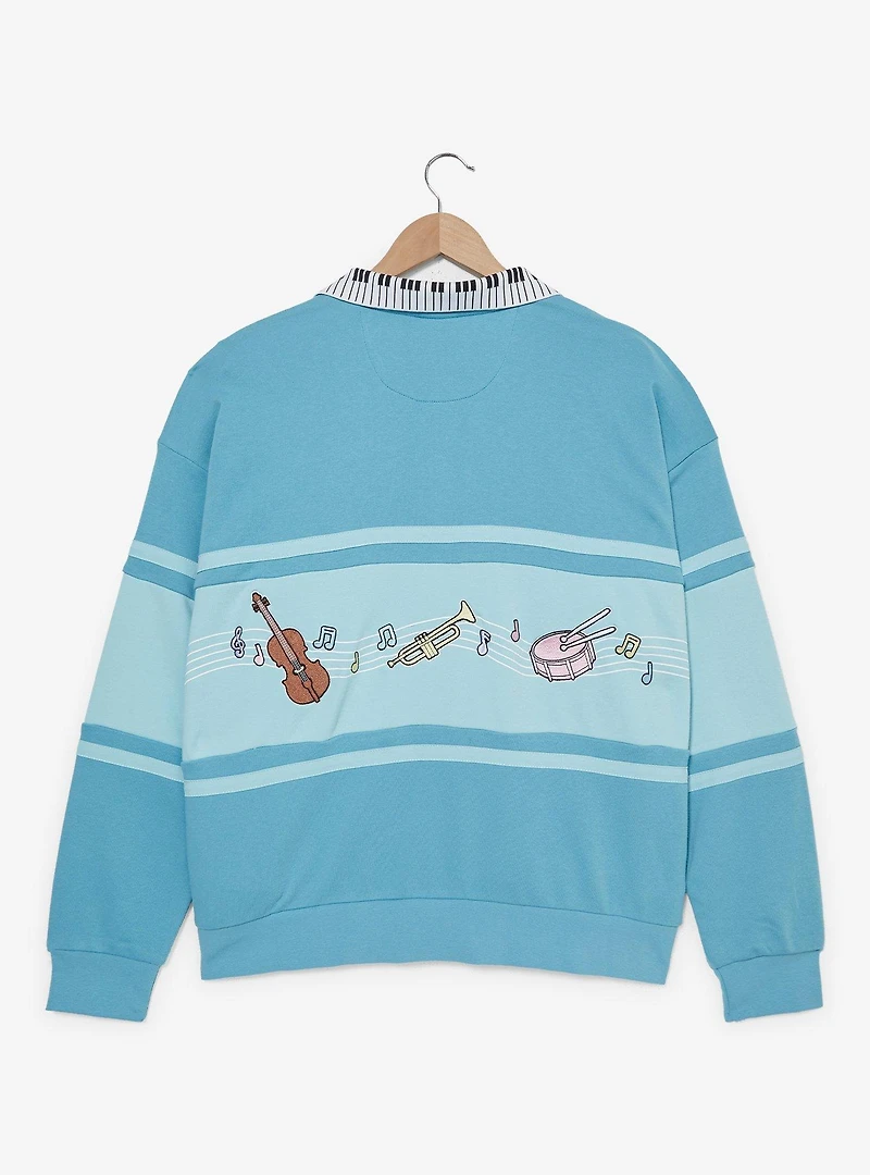 Disney The Aristocats Piano Quarter Zip Women's Plus Crewneck — BoxLunch Exclusive