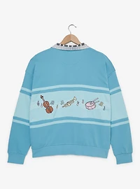 Disney The Aristocats Piano Quarter Zip Women's Plus Crewneck — BoxLunch Exclusive