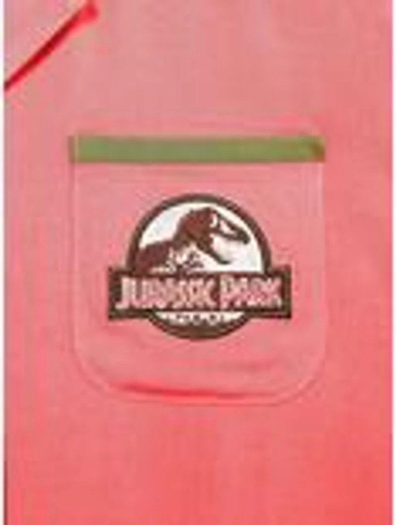 Jurassic Park Floral Logo Women's Slightly Cropped Woven Button-Up - BoxLunch Exclusive