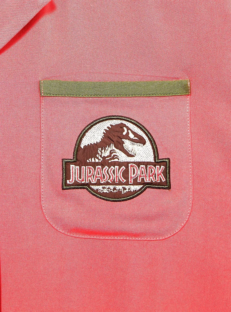 Jurassic Park Floral Logo Women's Slightly Cropped Woven Button-Up - BoxLunch Exclusive