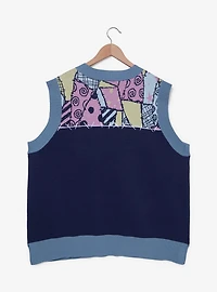Disney The Nightmare Before Christmas Sally Icons Women's Plus Sweater Vest - BoxLunch Exclusive