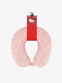 FUL Hello Kitty All Over Print Travel Neck Pillow Pink