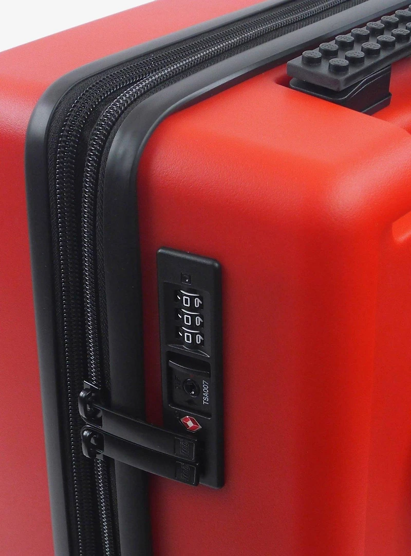 FUL LEGO Signature Brick 2x3 Trolley Expandable Carry-On Luggage Red