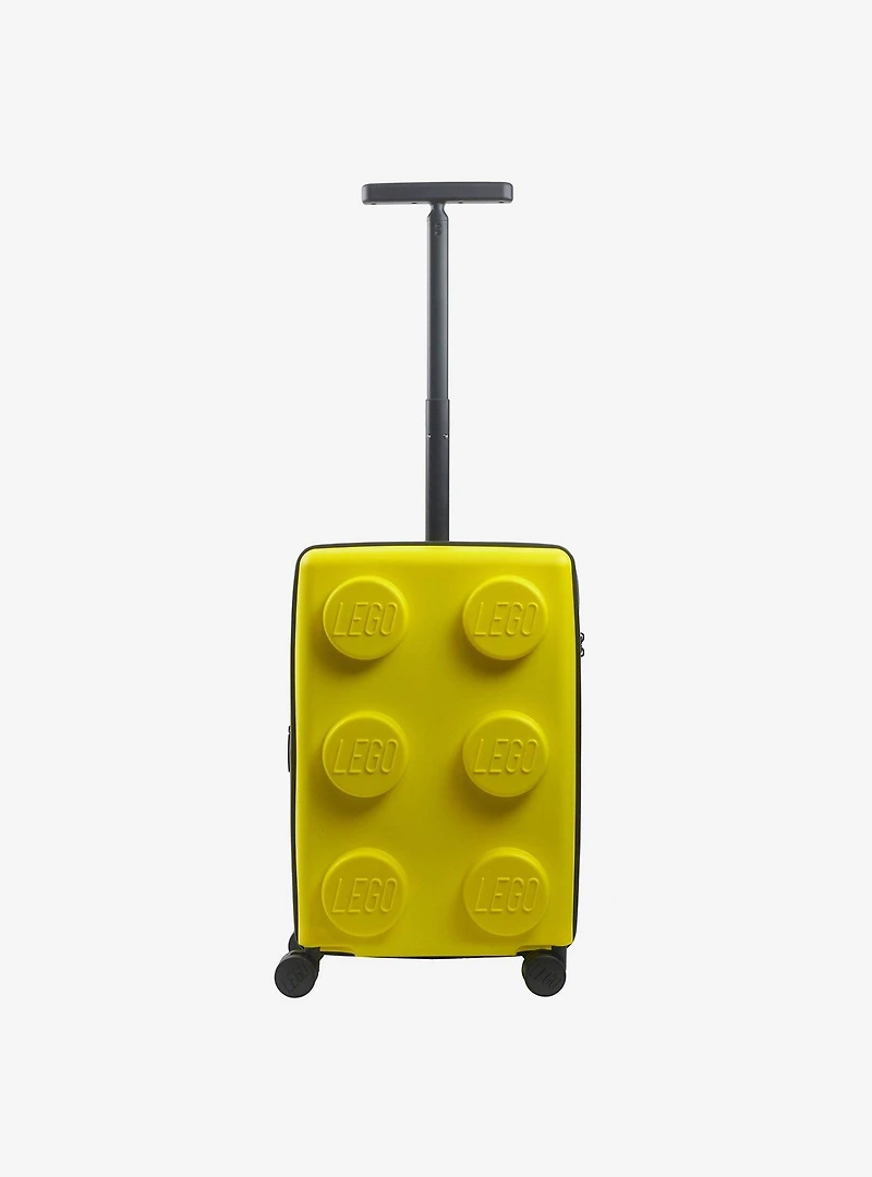 FUL LEGO Signature Brick 2x3 Trolley Expandable Carry-On Luggage Yellow