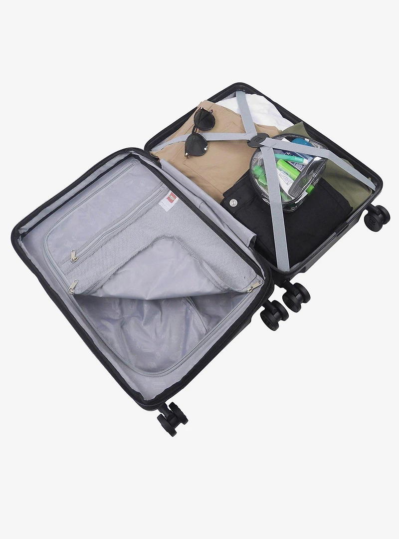 FUL LEGO Signature Brick 2x3 Trolley Expandable Carry-On Luggage Black