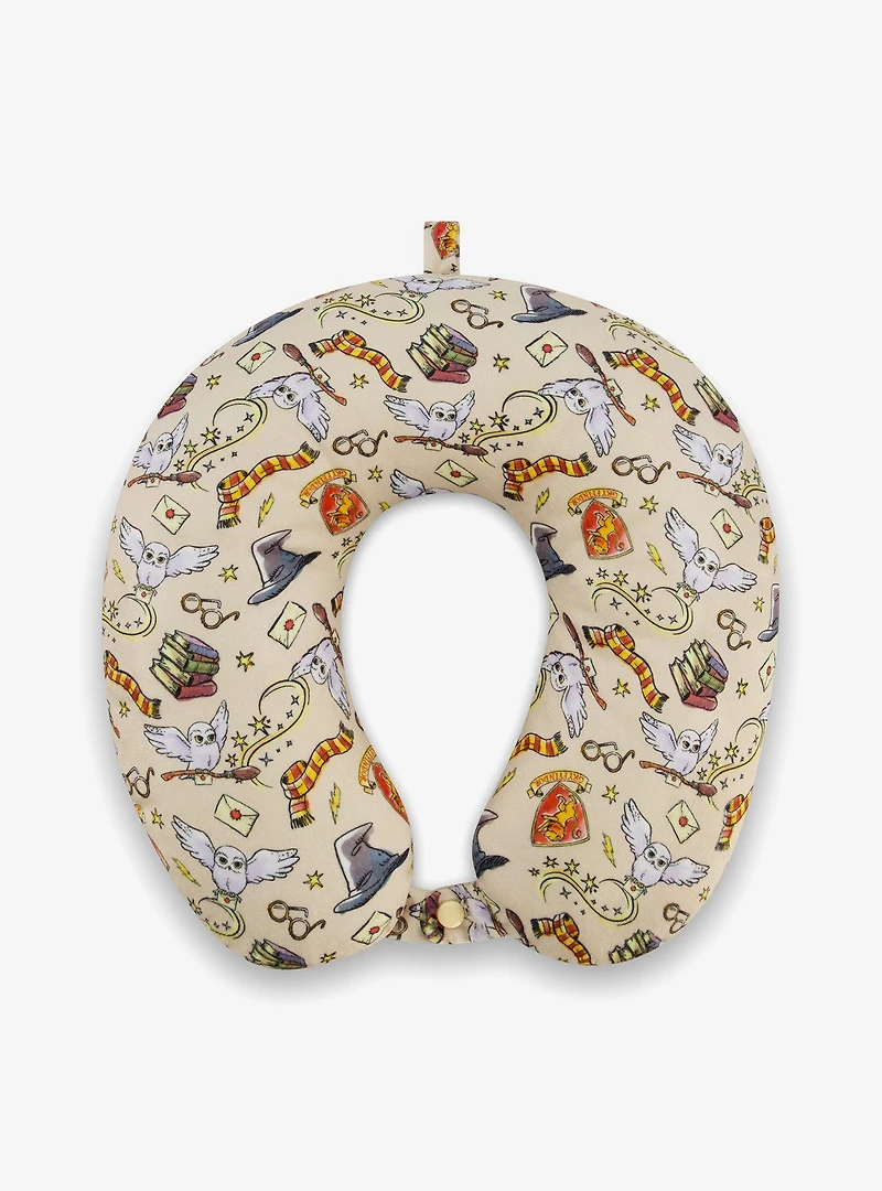 FUL Harry Potter All Over Print Travel Neck Pillow
