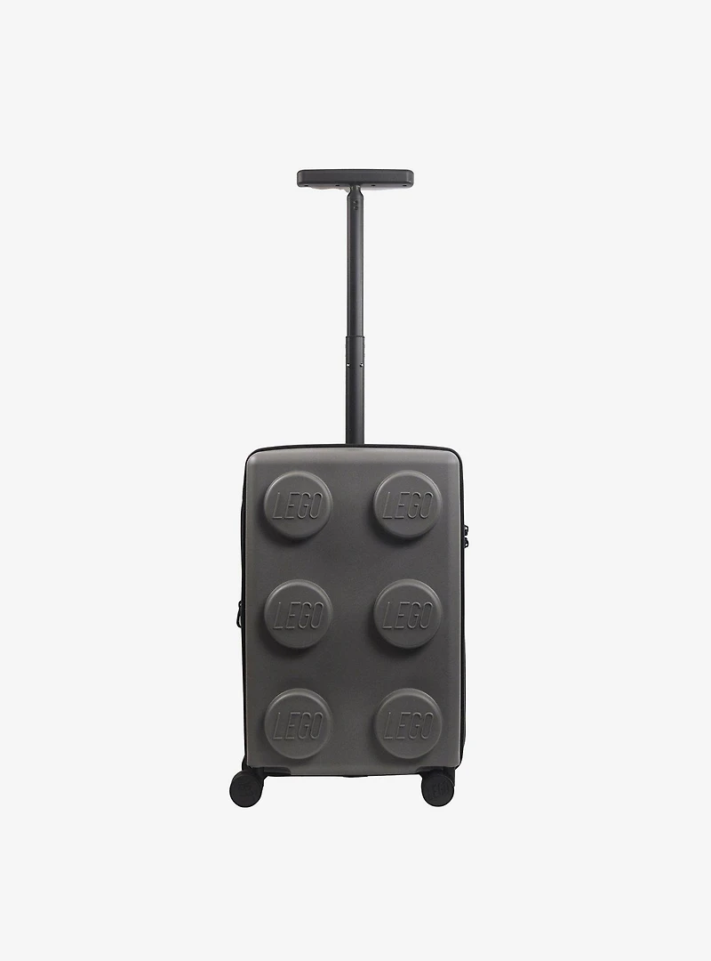 FUL LEGO Signature Brick 2x3 Trolley Expandable Carry-On Luggage Grey