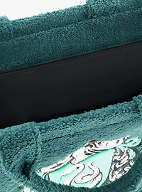 FUL Harry Potter Slytherin Crest Sherpa Travel Tote with Trolley Strap